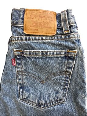 Vintage 90’s Levi’s Boys Size 16 Slim Denim Jeans Medium Wash Straight Leg